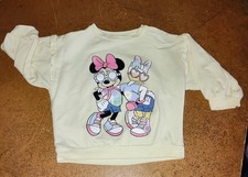 Disney Baby 24 month yellow sweater Minnie Mouse Daisy Duck front Daisy on back