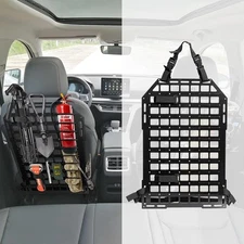 Rigid Molle Panels for Vehicles, Car Seat Back Organizer 1 Pack 