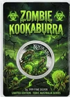 2026 Zombie Kookaburra Edition 3g .999 Colorized Silver art medal in card