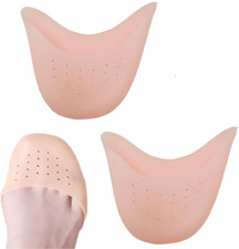 2 Pcs Ballet Dance Toe Pads Soft Silicone Gel Toe Covers High Heels Toe Caps for