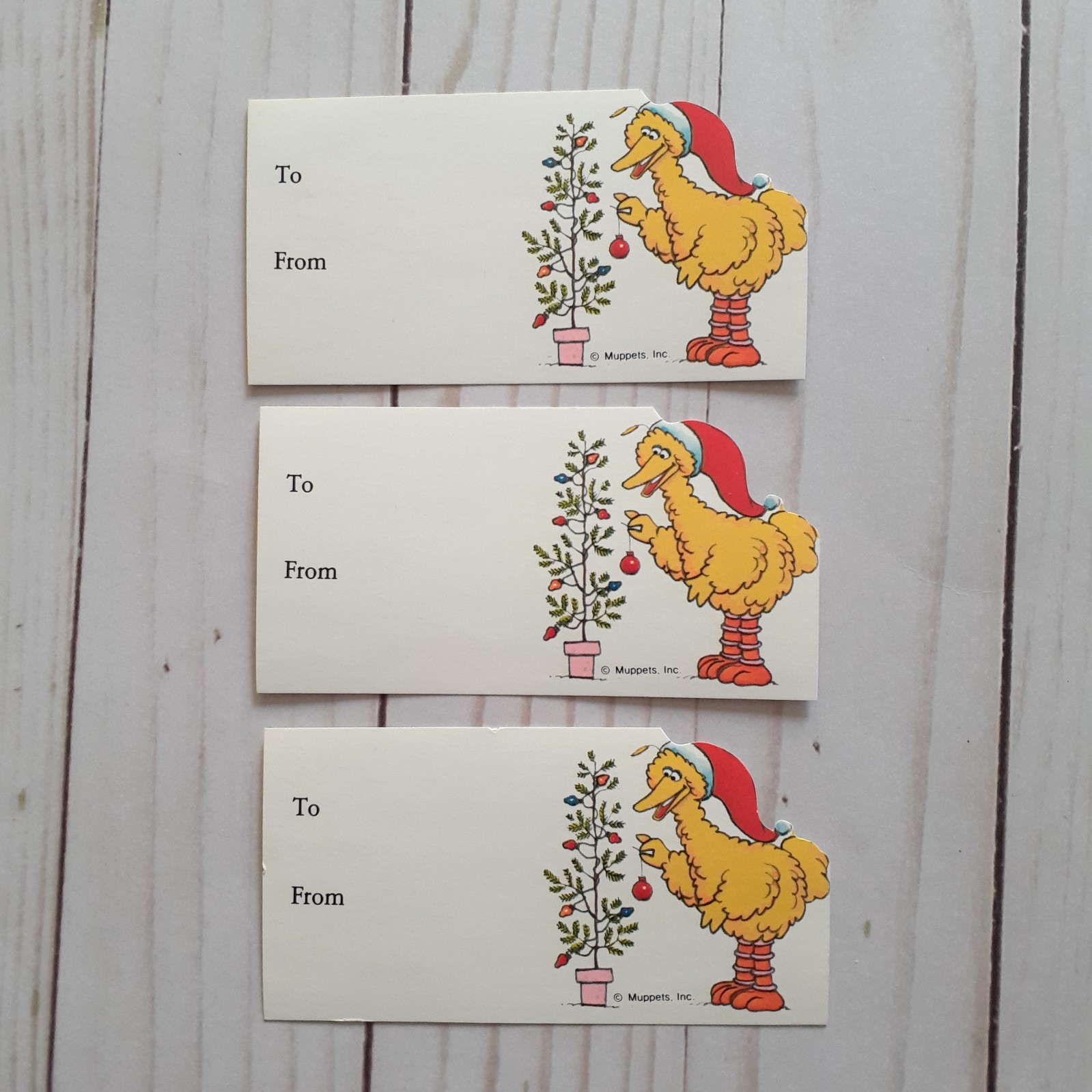 Vintage Christmas Gift Tags - Snoopy, TMNT, Minnie Mouse, Goofy, Big Bird