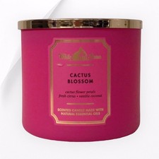 NEW Bath & Body Works Cactus Blossom three wick candle 14.5 oz