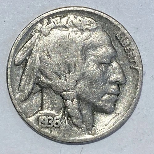 1936-P Buffalo Nickel Good+