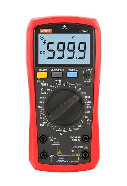 UNI-T Digitalmultimeter 6000 Counts, 0,1–1000V DC, LCD - Bild 1 von 1
