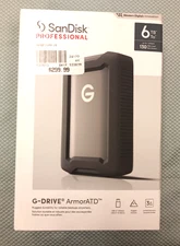 SanDisk Professional 6TB G Drive ArmorATD Space Gray External Hard Drive HDD