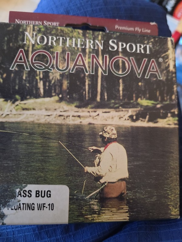 Northern Sport Aquanova Fly Line WF 10 Floating Bass Bug Yellow