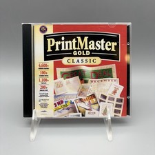 Vintage PrintMaster Gold Classic 1997 Mindscape PC Computer CD Software Windows