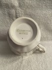 260e Elizabethan Pink & Grey/Dark Green Leaves FBC Tea Cup & Saucer — photo 7