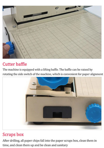 Punzonadora de archivos multifuncional de tres orificios - Imagen 11 de 12
