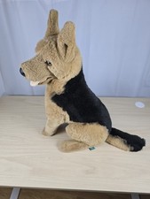 Vtg Bravo Large German Shepherd Realistic Stuffed Plush 21 In Tall READ