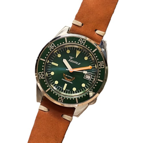 SQUALE 1521 50 Atmos Automatic Green Dial 500M HK Limited Edition Diver's Watch