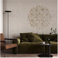 Large Flower Mandala Stencil 22.4" - Reusable Template
