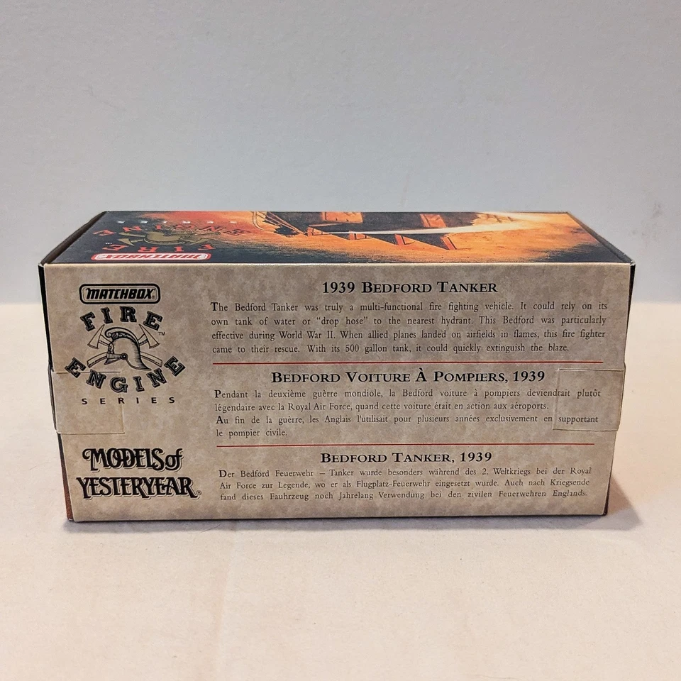 Vtg Matchbox Models of Yesteryear 1939 Bedford Tanker 1:43 Scale # YFE04 NIB - Image 4 of 4