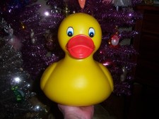 SWEET RARE COLLECTOR Schylling TOYS 2005 JUMBO Rubber Ducky DECOR TOY
