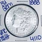 1888 BU UNCIRCULATED MORGAN SILVER DOLLAR AUTHENIC U.S.MINT FREE SHIPPING 4110