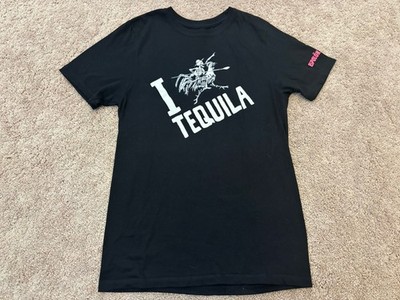 Espolon Tequila Skeleton Black Short Sleeve Cotton Blend T-Shirt Women s Small