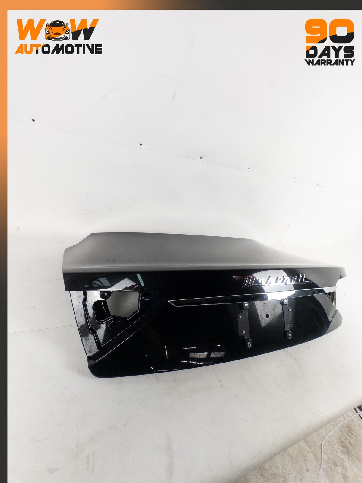 08-16 MASERATI GRANTURISMO REAR TRUNK BOOT LID PANEL COVER BLACK ASSEMBLY OEM