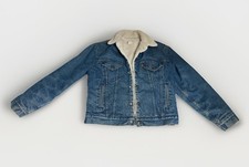 Vintage Levi's Sherpa Lined Denim Trucker Jacket 42 R