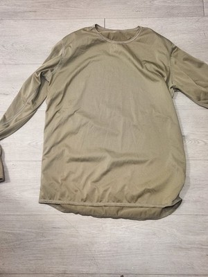 Milliken Lightweight Cold Weather Undershirt Green , Size Large & Medium 