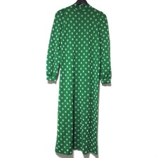 GUCCI Dot Pattern Long Sleeve Knit Dress 617915 Size S 165/88Y Green Women USED