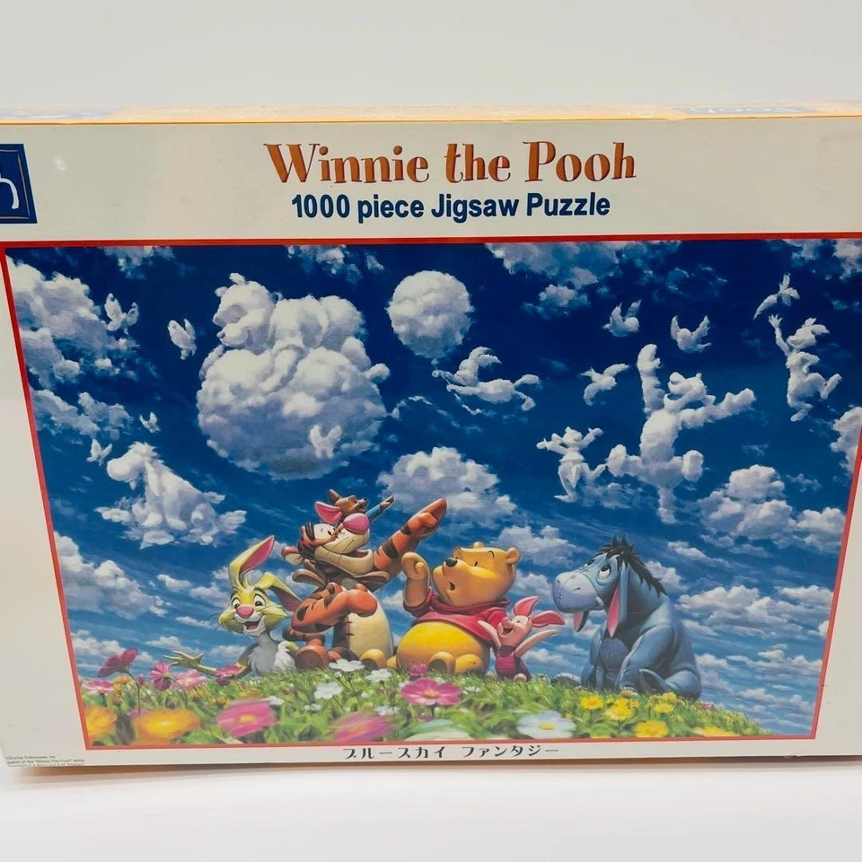 Disney Tenyo Winnie the Pooh 1000-Piece Jigsaw Puzzle Blue Sky Fantasy OOP JAPAN - Image 2 of 4