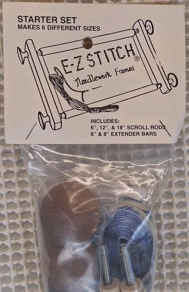 NEW E-Z Stitch Needlework Scroll Starter Frame Craft Set Makes 6 Size Frames - Image 2 of 4