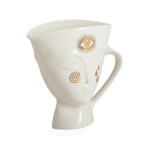 NEW Jonathan Adler Gilded Giuliette Pitcher 21.5x22.8cm - Picture 4 of 4