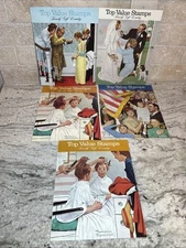 Vintage Top Value Stamps Catalog Norman Rockwell Covers Lot of 5