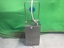 BKI OC-90 Stainless Steel 150-Lb Oil Caddy w/ 54" Long High-Temp Hose, Birect...