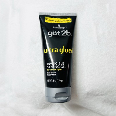 Got2b Ultra Glued Invincible Styling Gel - 6oz -New