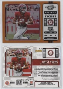 2023 Chronicles Draft Picks Contenders Optic Orange Prizm Bryce Young Rookie RC