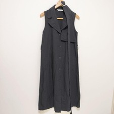 UNIQLO × JW Linen Blend Lapel Dress Black