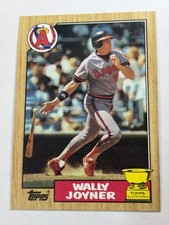 Vintage 1987 Topps Wally Joyner California Angels #80 Rookie MLB Baseball Card. rookie card picture