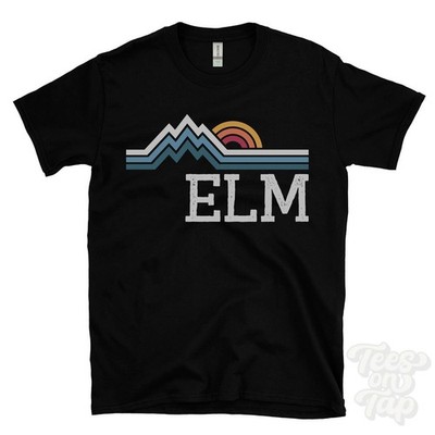 ELM RETRO LOGO PARODIE T-SHIRT cambridgeshire fenland district