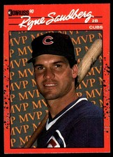 Ryne Sandberg 1990 Donruss #BC-10 Cubs MLB READ FREE SHIPPING AutographDen