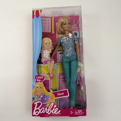 I Can Be Nurse Barbie Doll Accessories 2011 New Sealed Mattel RARE Free Shipping