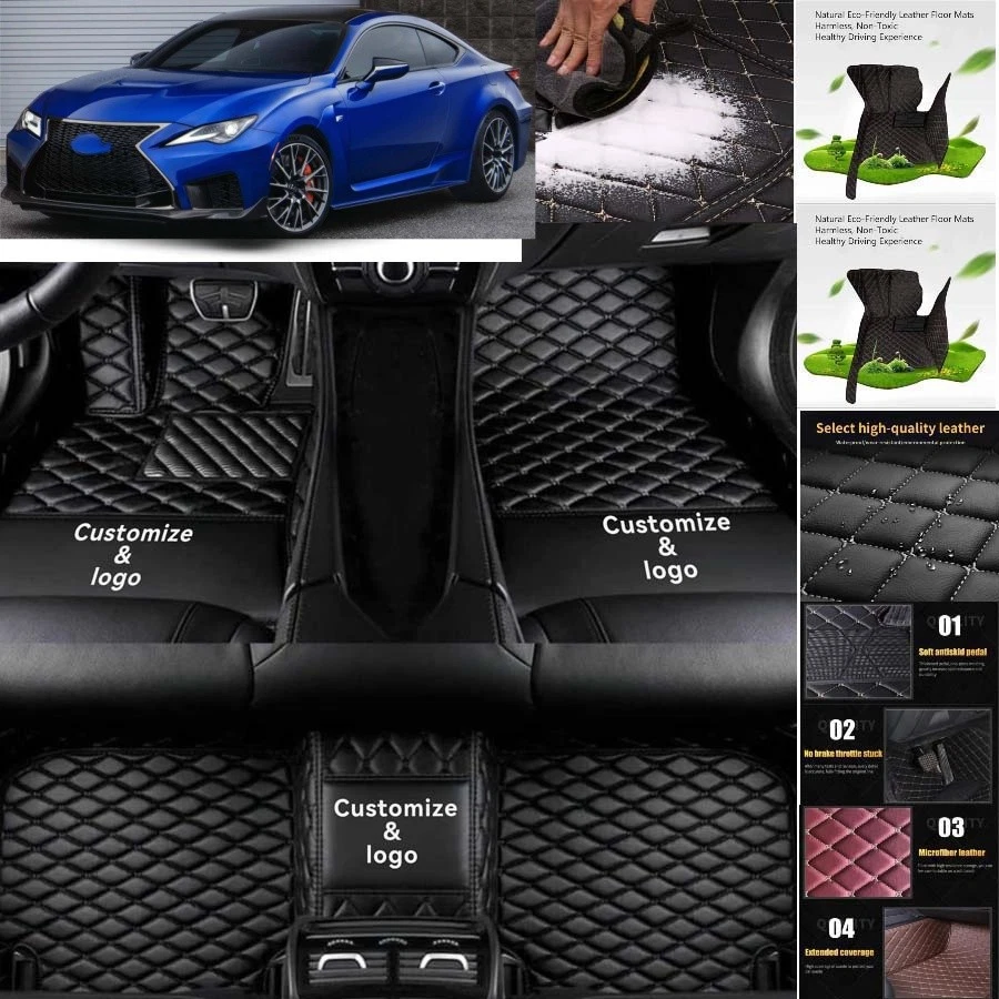 For Lexus RC-F Car Floor Mats Carpets Cargo Liners Custom All Weather Foto 2 de 4