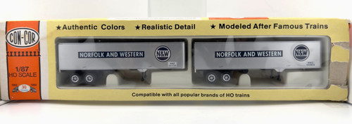 Remolques de furgoneta seca Norfolk y Western 40' escala HO Con-Cor 4-000140 de colección | Zustand: Used