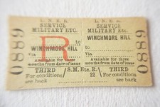 Winchmore Hill LNER Railway Train Ticket