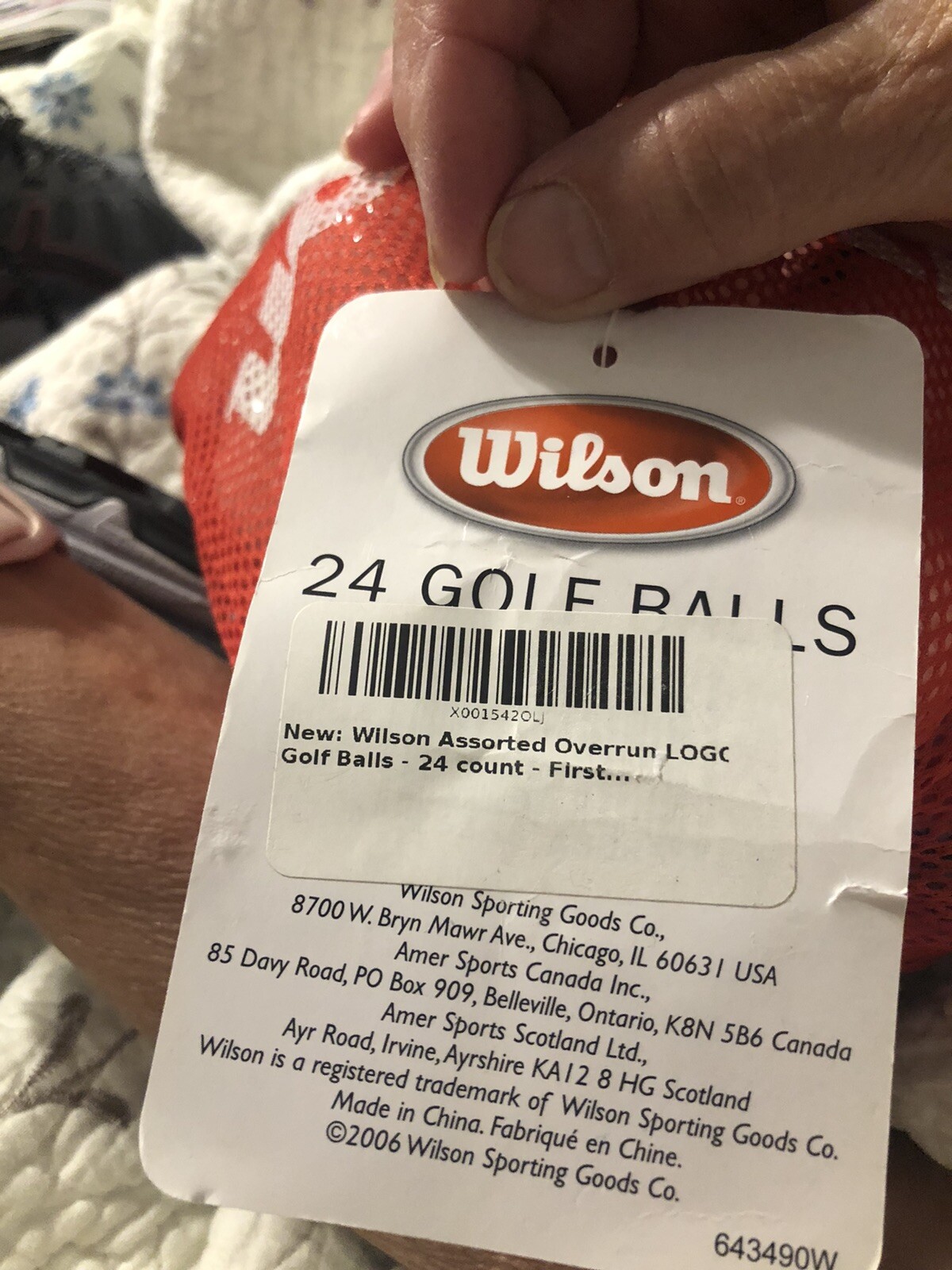 Wilson Ladies Golf Balls (Pink, White,1 Purple) Mesh Bag of 24 Golf Balls New