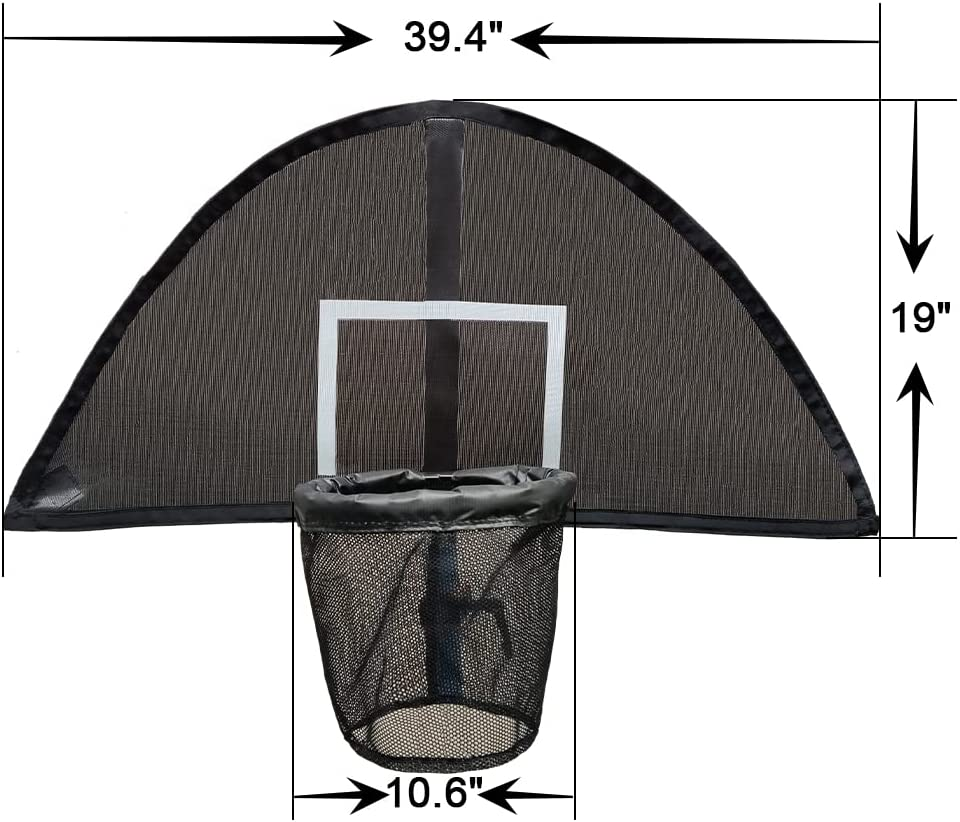 Jumptastic Trampoline Basketball Hoop, Lightweight Universal Board with