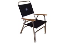 SEDIA SKIPPER ALLUMINIO ANODIZZATO E LEGNO ULTRA LEGGERA ROSA DEI VENTI