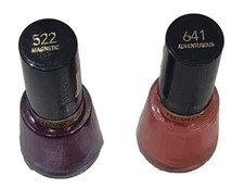  2 Revlon Nail Enamel Nail Polish  Top Coats. 522 MAGNETIC. 641 ADVENTUROUS