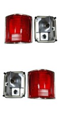 Tail Lights For Gmc Truck 1973-1987 Suburban 1973-1991 Lens Housing Chrome Pair Tail Lights For Gmc Truck 1973-1987 Suburban 1973-1991 Lens Housing Chrome Pair