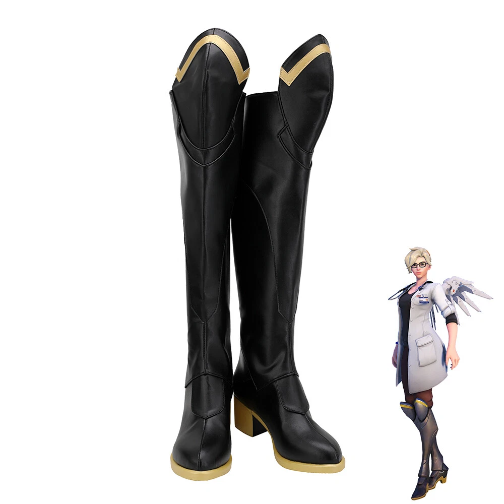 OW Dr.Ziegler Legendary Mercy Shoes Cosplay Women Boots