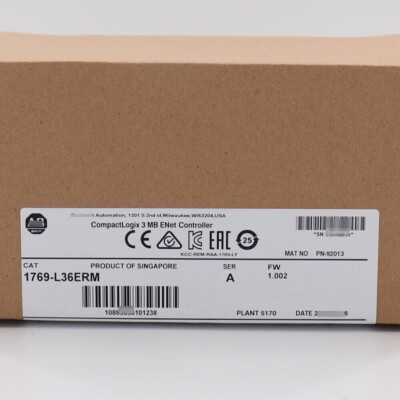 Allen-Bradley 1769-L36ERM CompactLogix 3MB Motion Controller 1769L36ERM