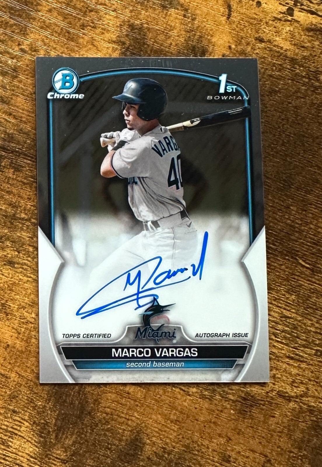 2023 Bowman Chrome Prospect Autographs #CPAMVA Marco Vargas RC #X9831