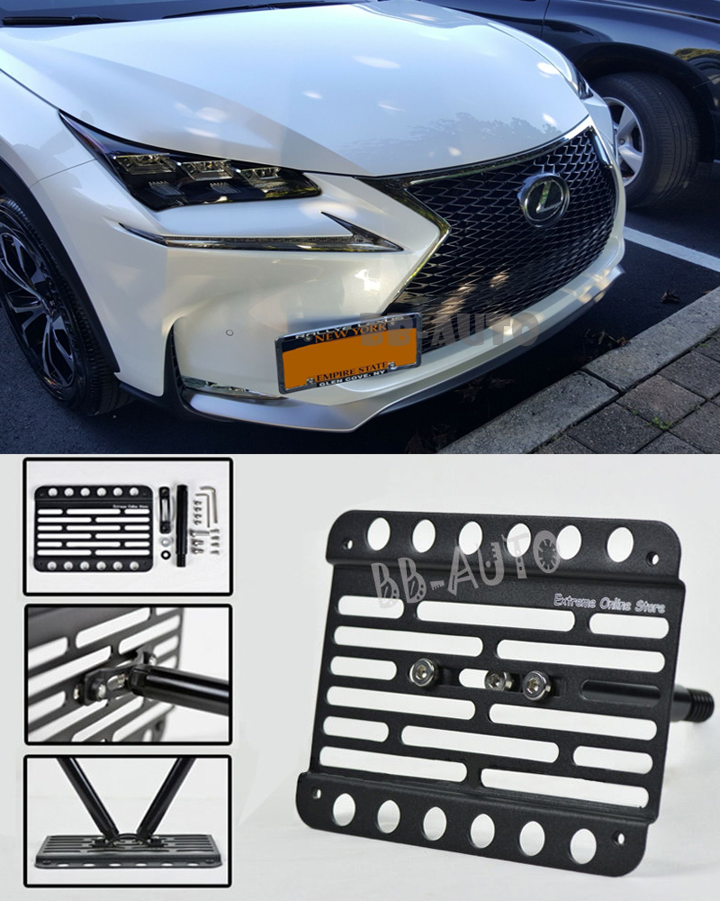 For 15-Up Lexus NX200t NX300h NO PDC Front Bumper Tow Hook License