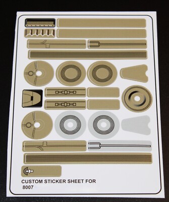 Custom Aufkleber für 8007 Replacement Sticker Sheet