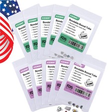 Tubos bucales adhesivos para ortodoncia dental Roth/MBT 0.022 2do molar no-conv